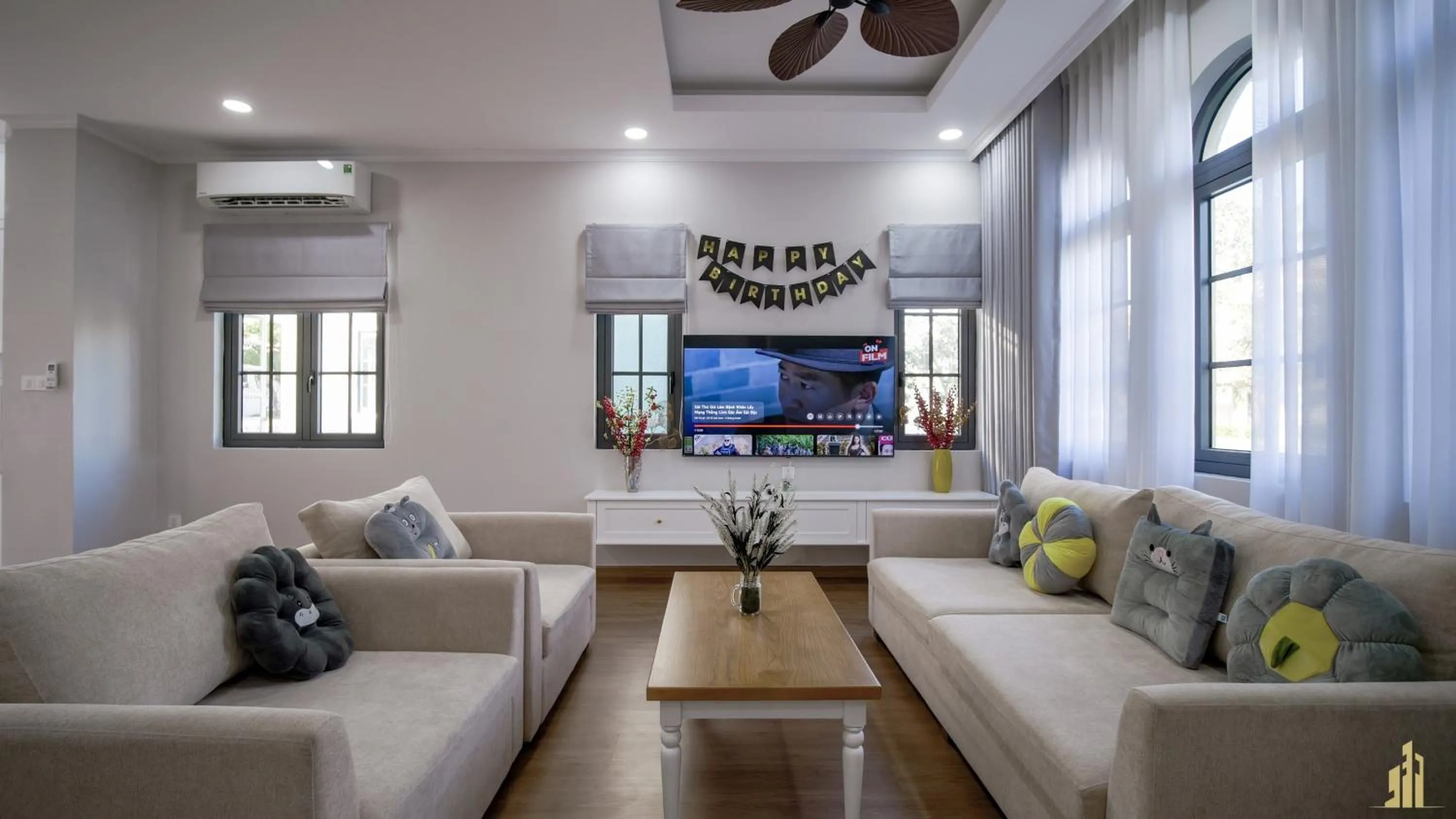 Communal lounge/ TV room in JB. Nguyễn Villa NovaWorld Phan Thiết