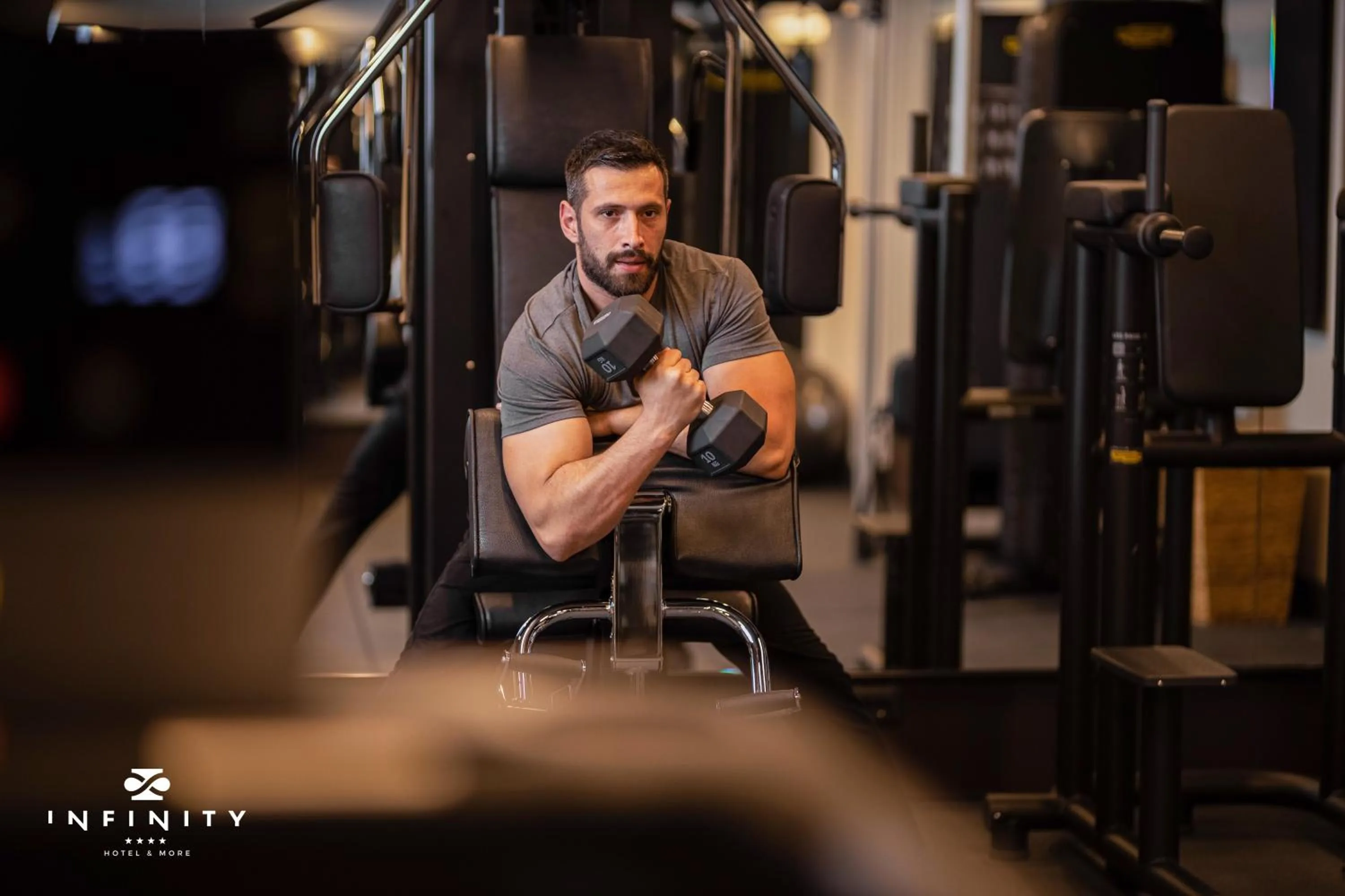 Fitness centre/facilities in Infinity Hotel & More