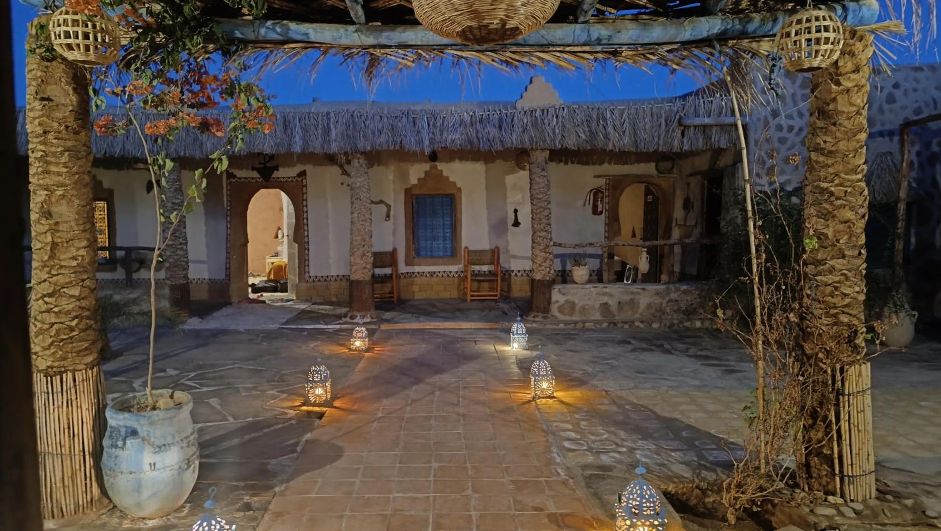 Patio in kasbah luna del sur