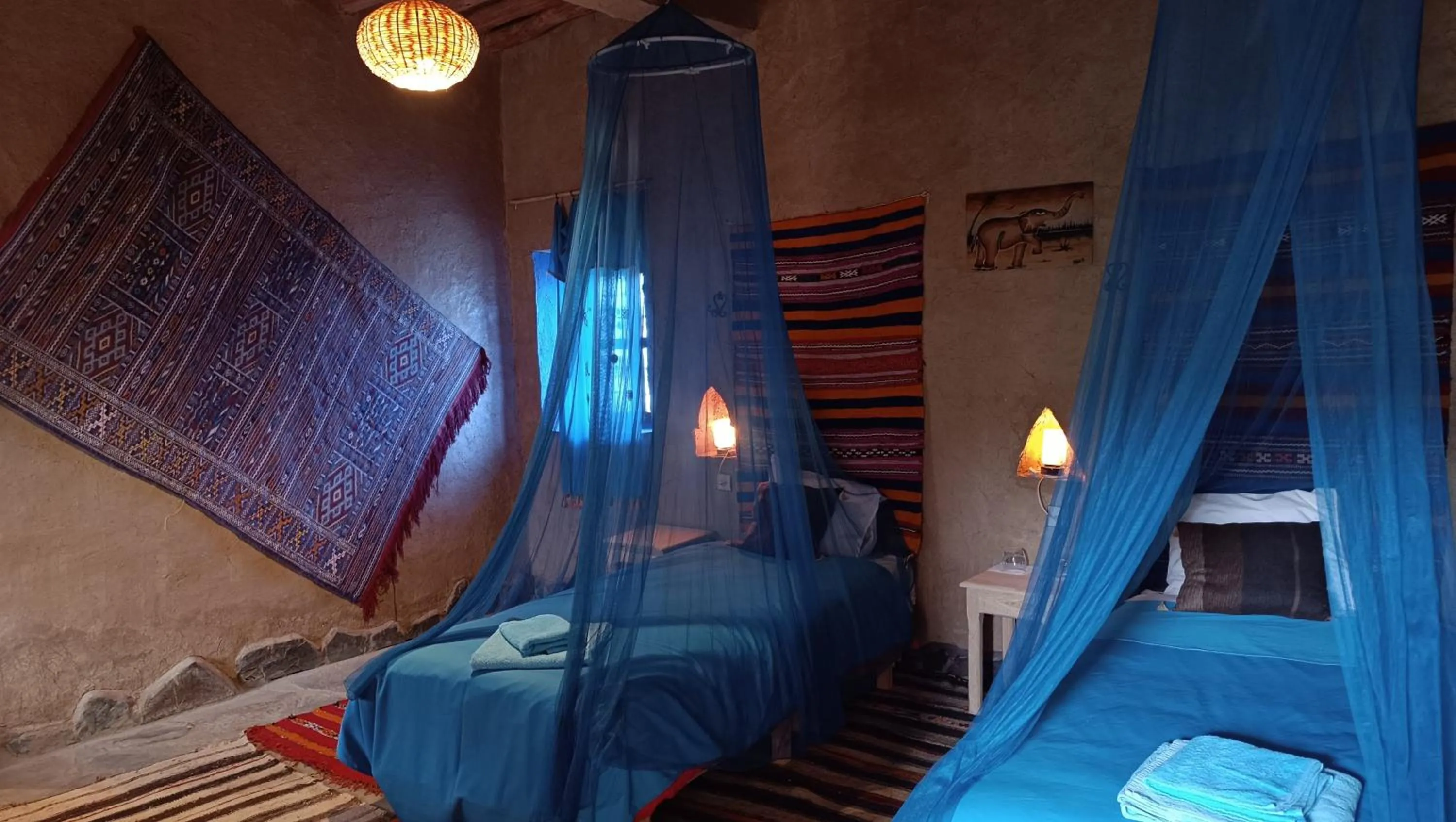 Bed in kasbah luna del sur