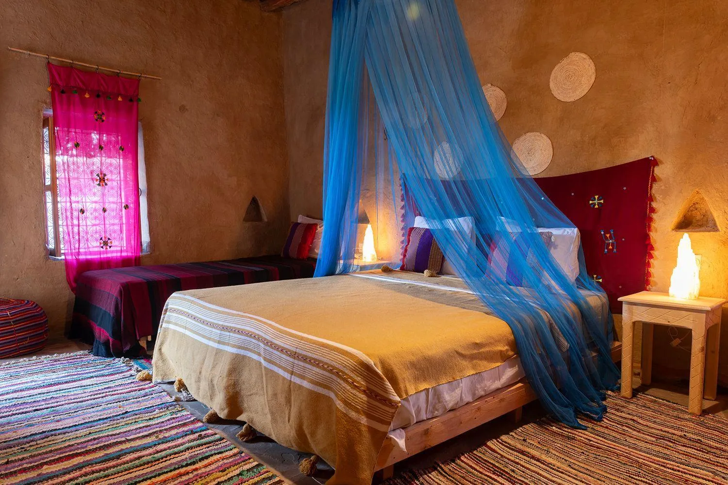 Bed in kasbah luna del sur