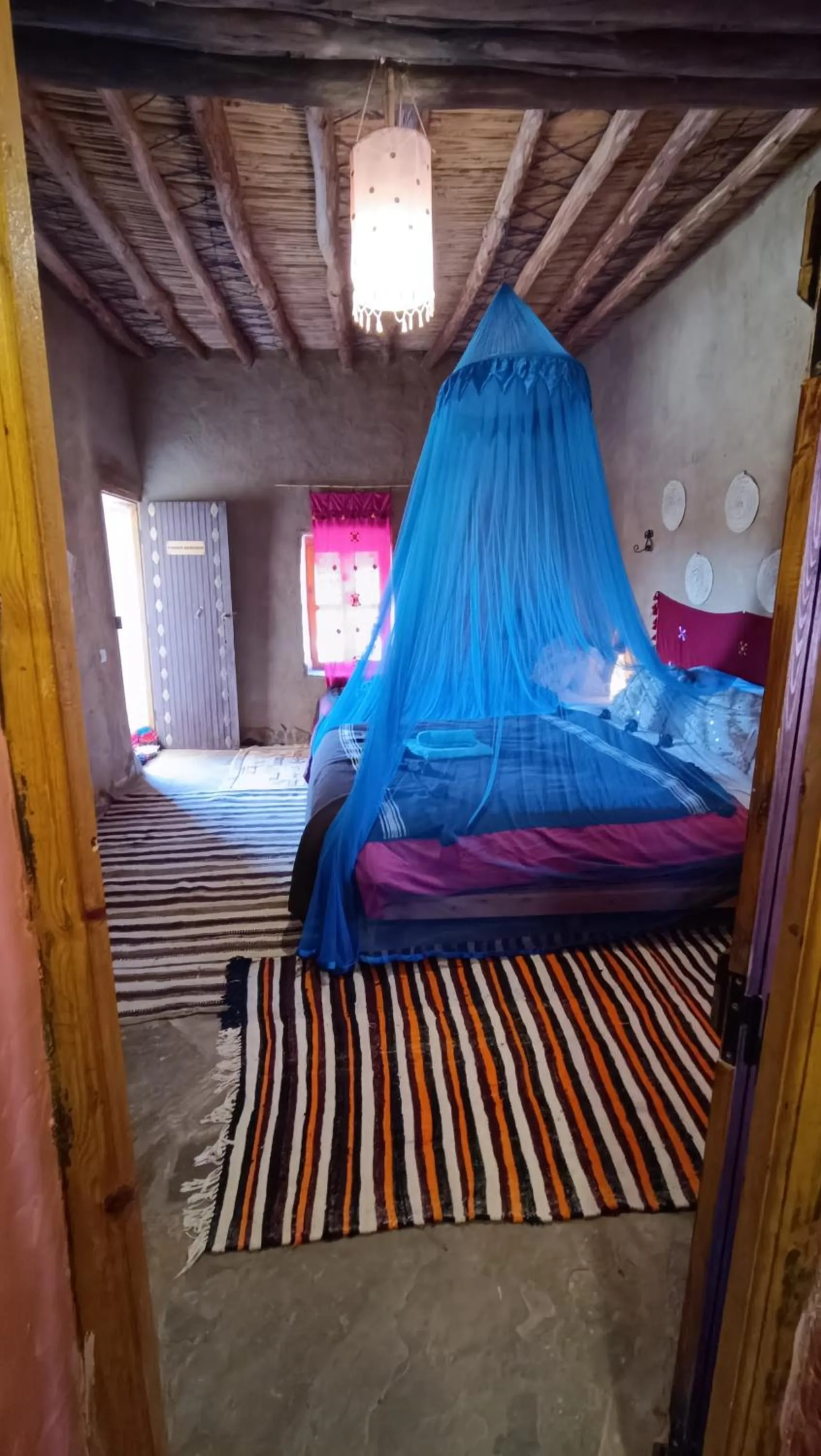 Shower, Bed in kasbah luna del sur