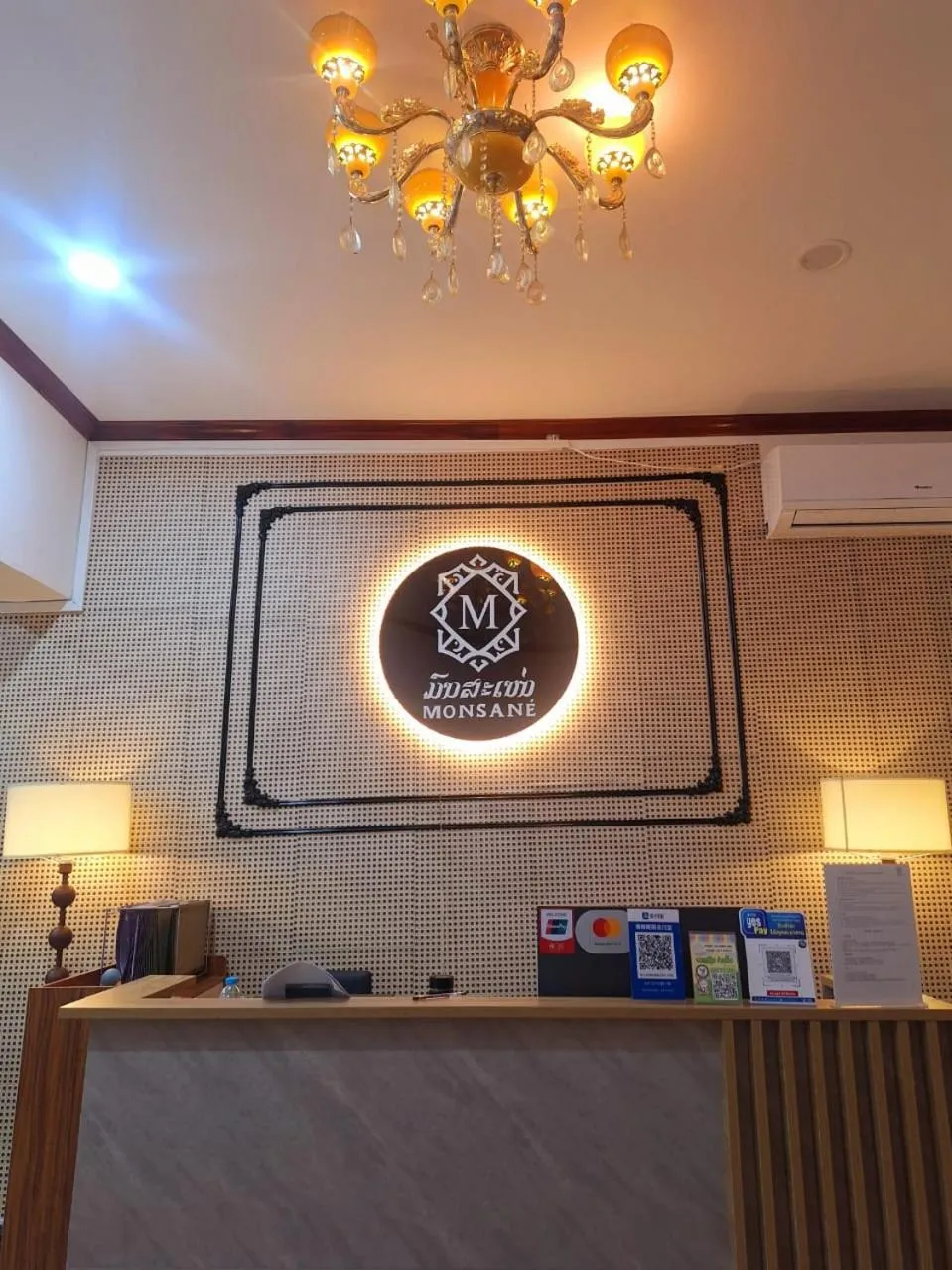 Lobby or reception in Monsane villa