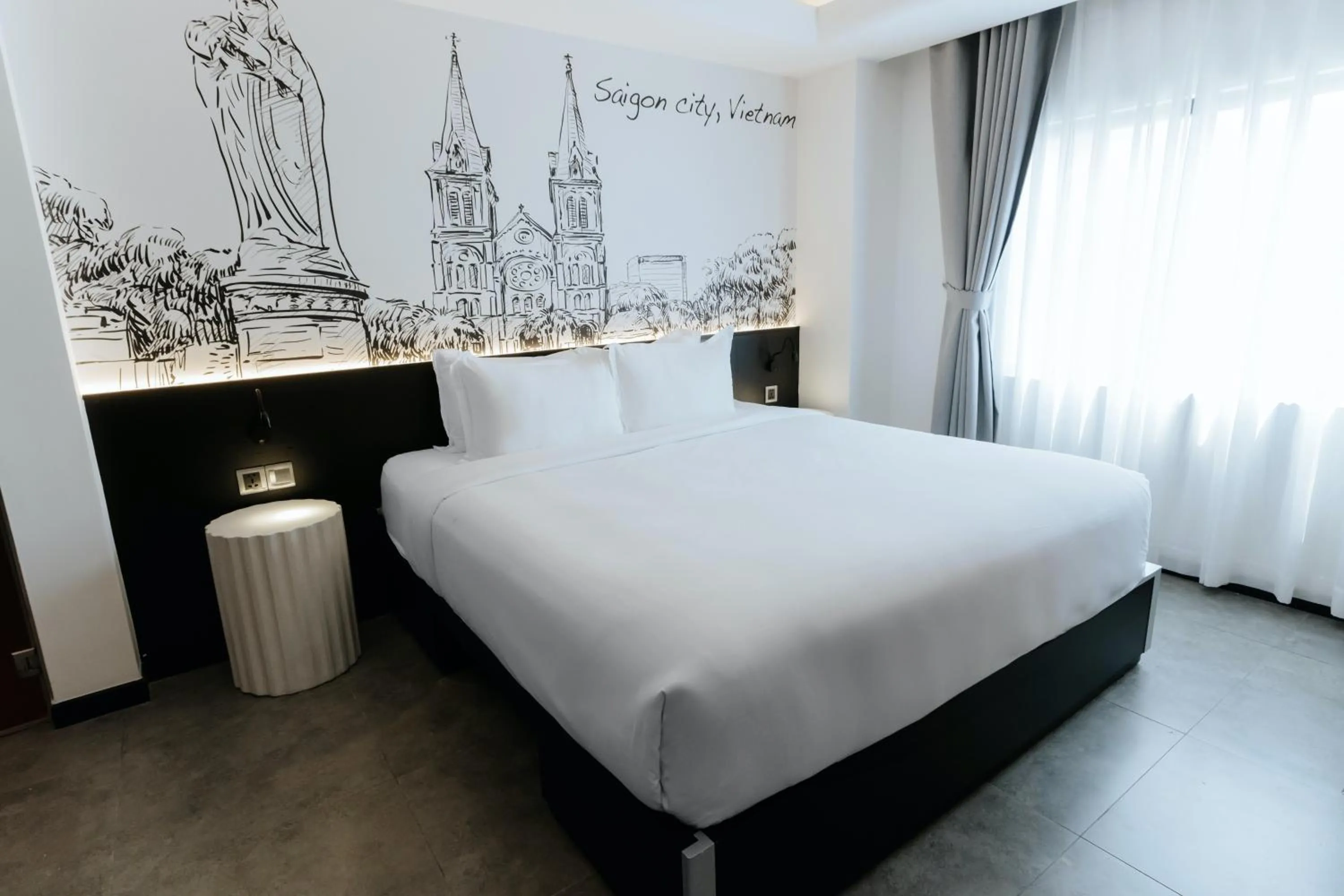 Bedroom, Bed in The Concept Hotel HCMC - City Center