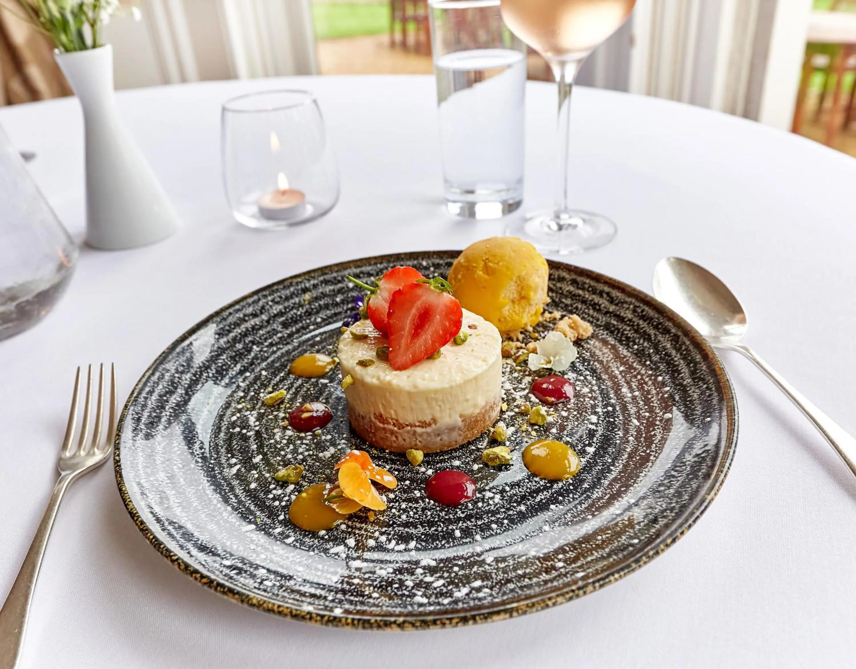 Food close-up in Flitwick Manor Hotel