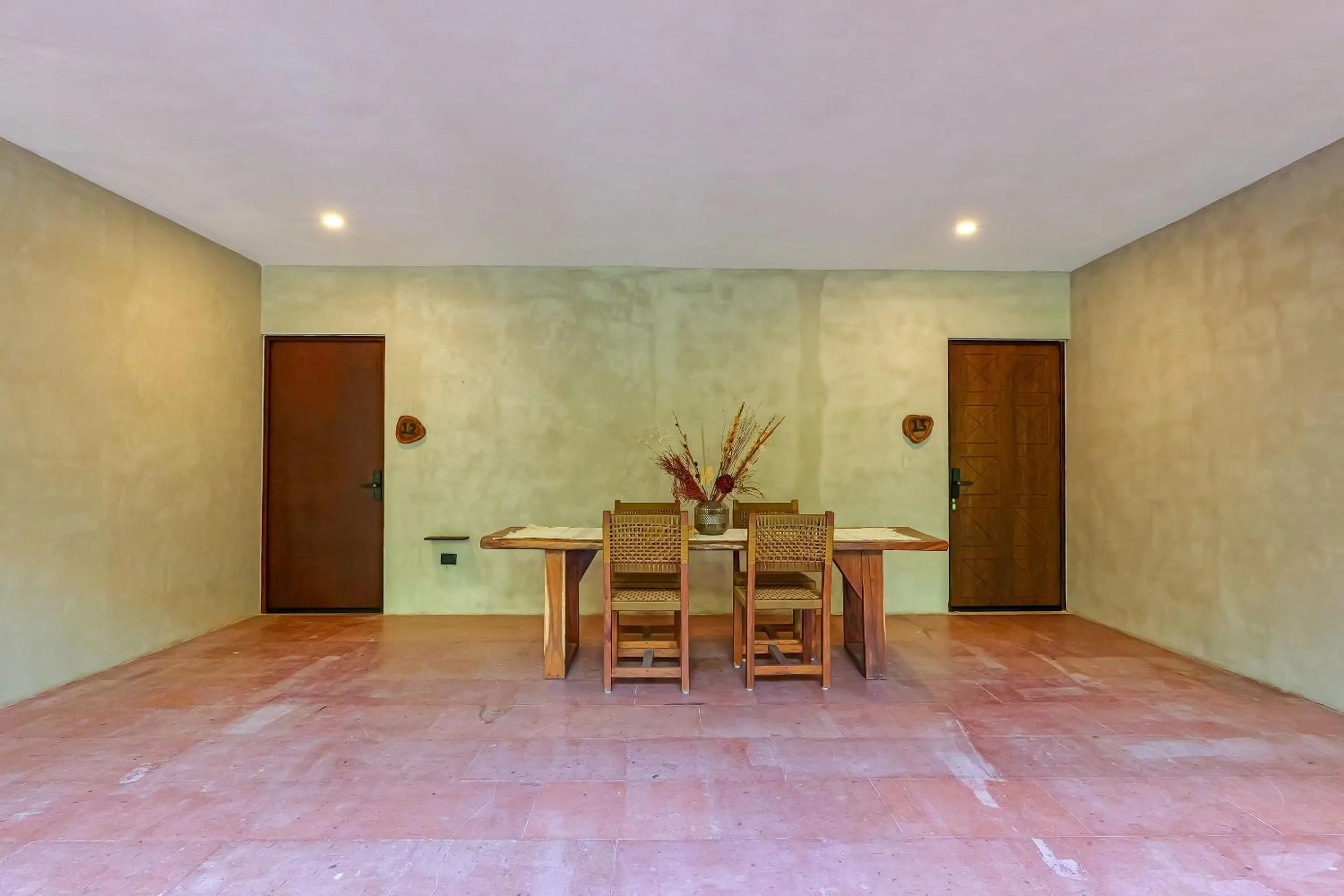 Inner courtyard view in Calea Tulum Boutique Hotel