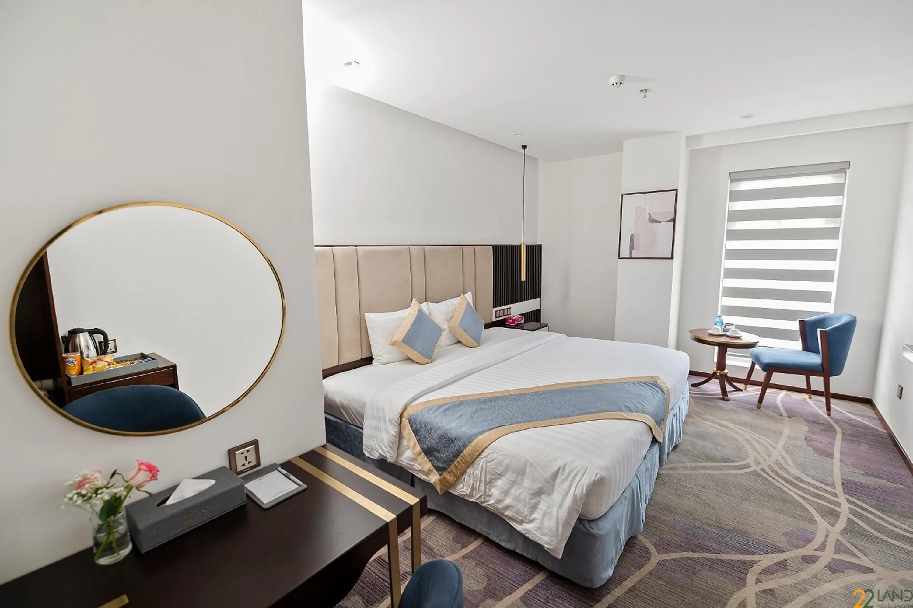 Bed in 22Land Hotel Saigon