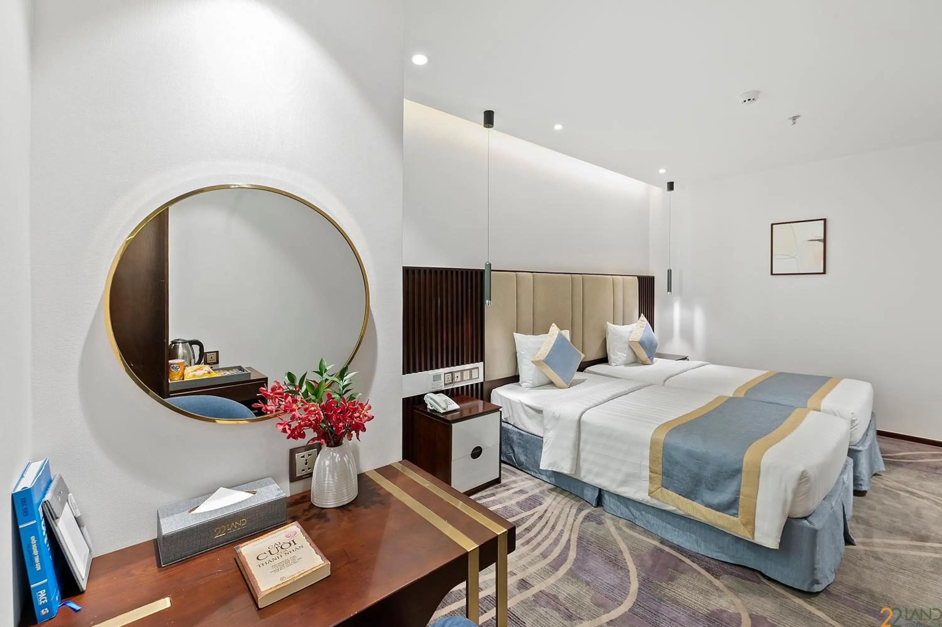 Bed in 22Land Hotel Saigon