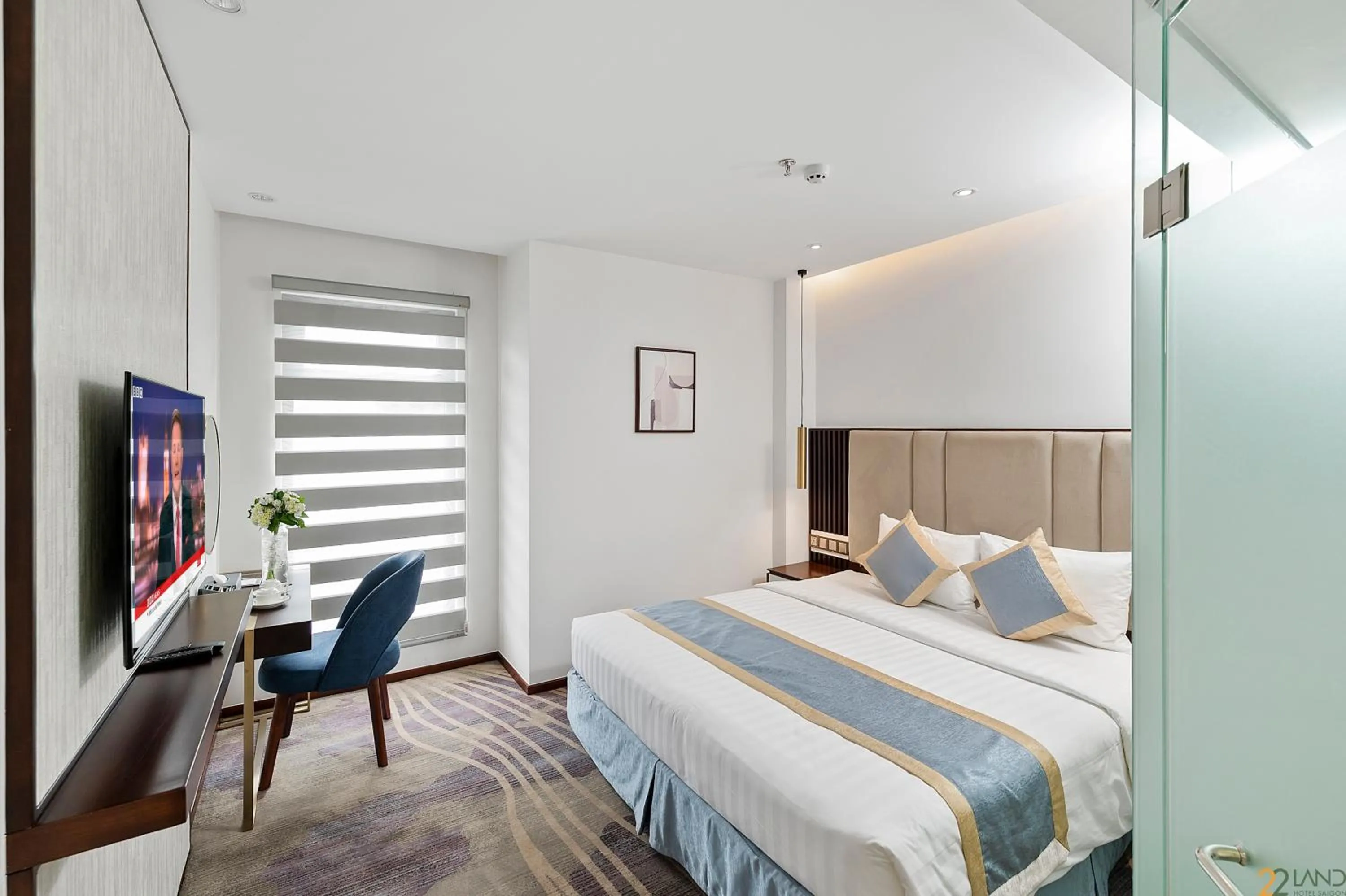 Bed in 22Land Hotel Saigon