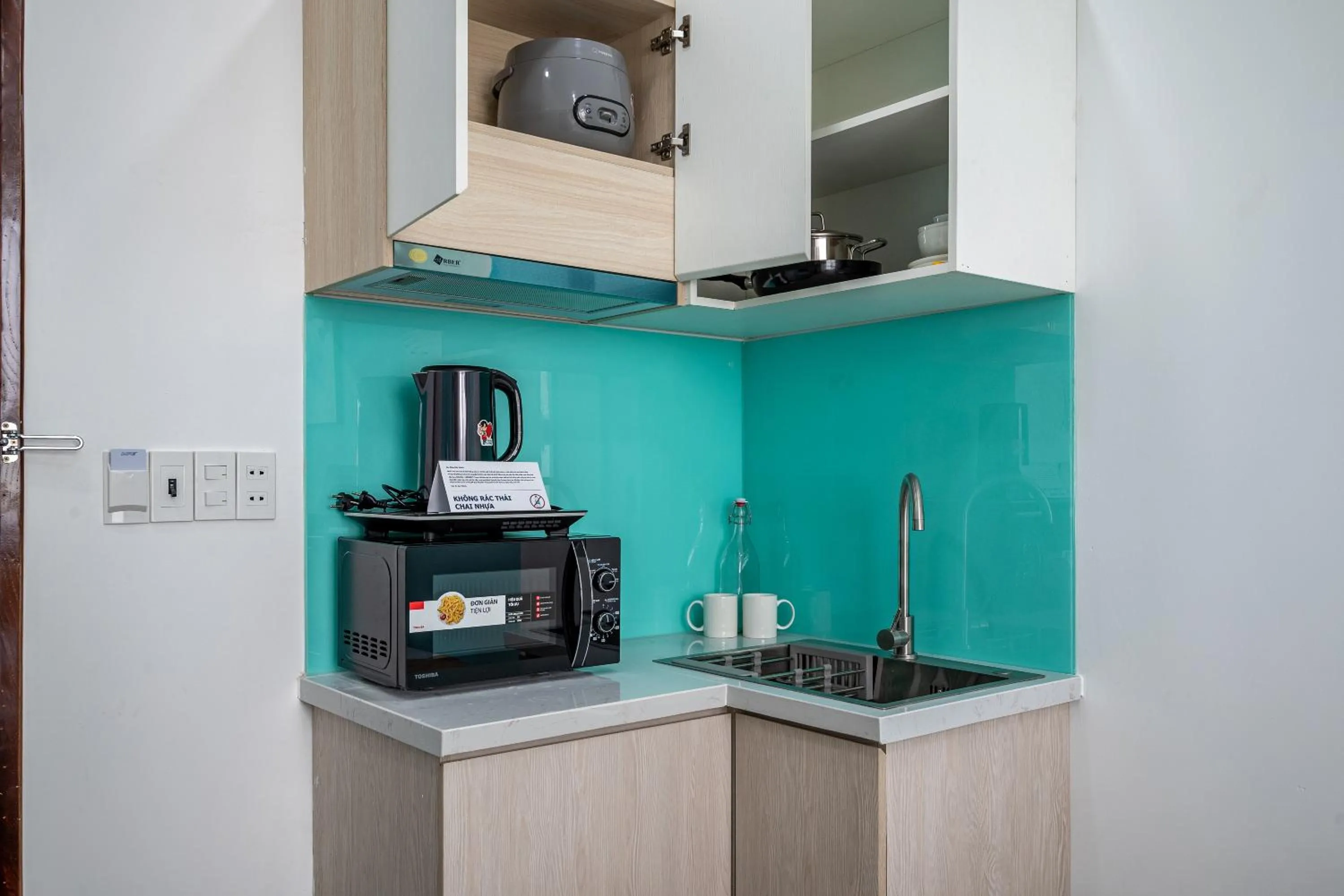 Kitchen or kitchenette in Cozrum Homes - Selina Residence