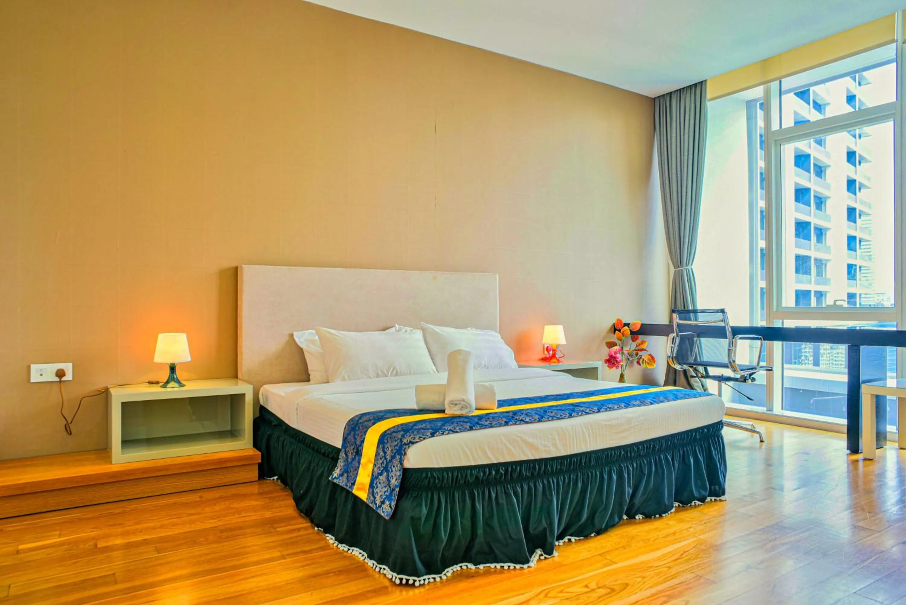 Bed in SKYWARD SUITES at Platinum KLCC