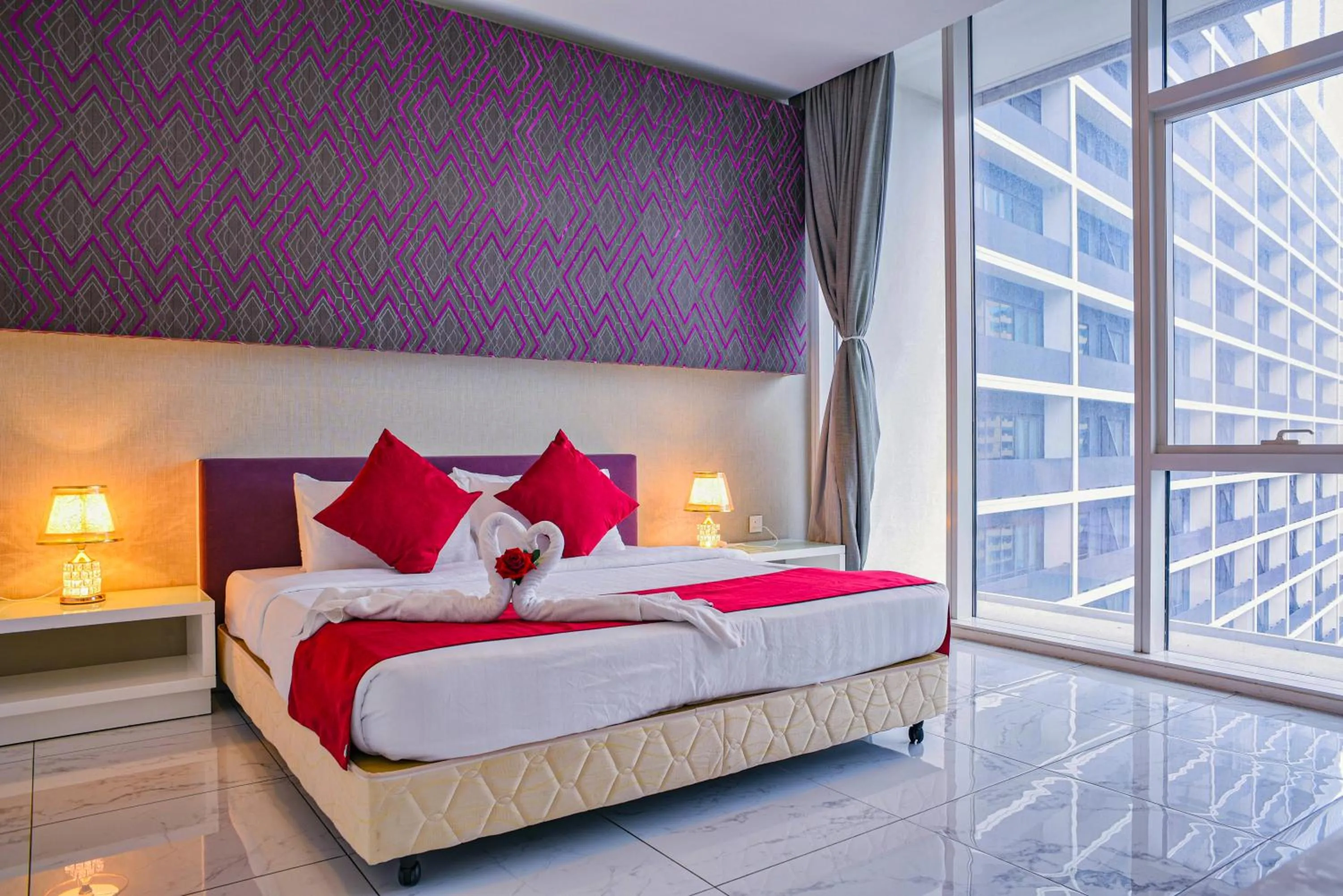 Bed in SKYWARD SUITES at Platinum KLCC