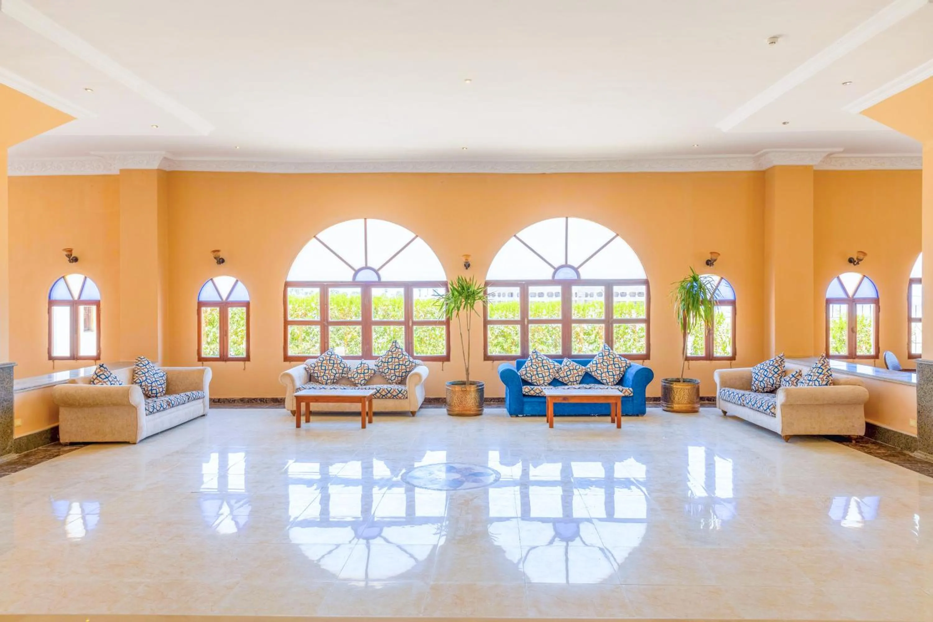 Seating area in Protels Beach Club & SPA