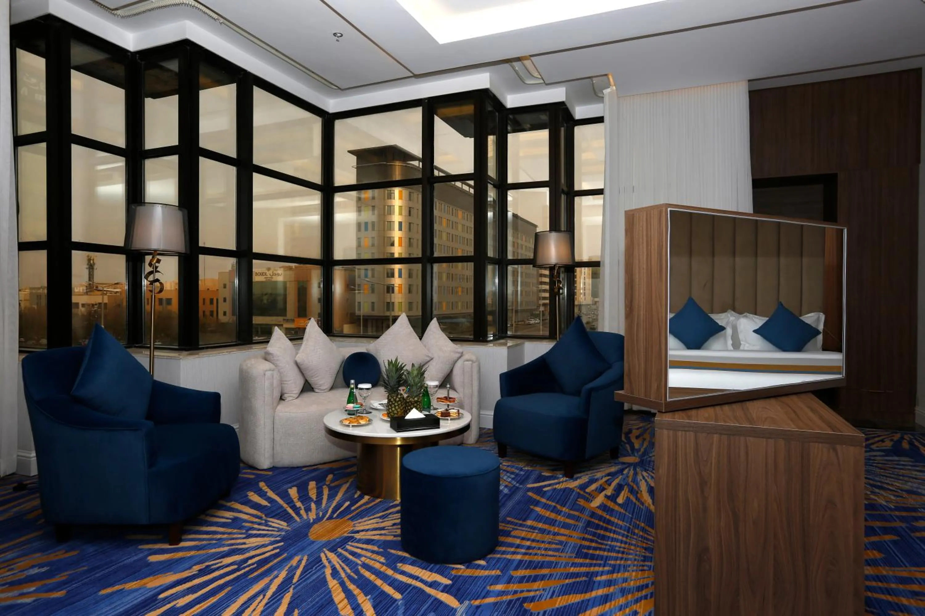 Seating area in Novo Hotel