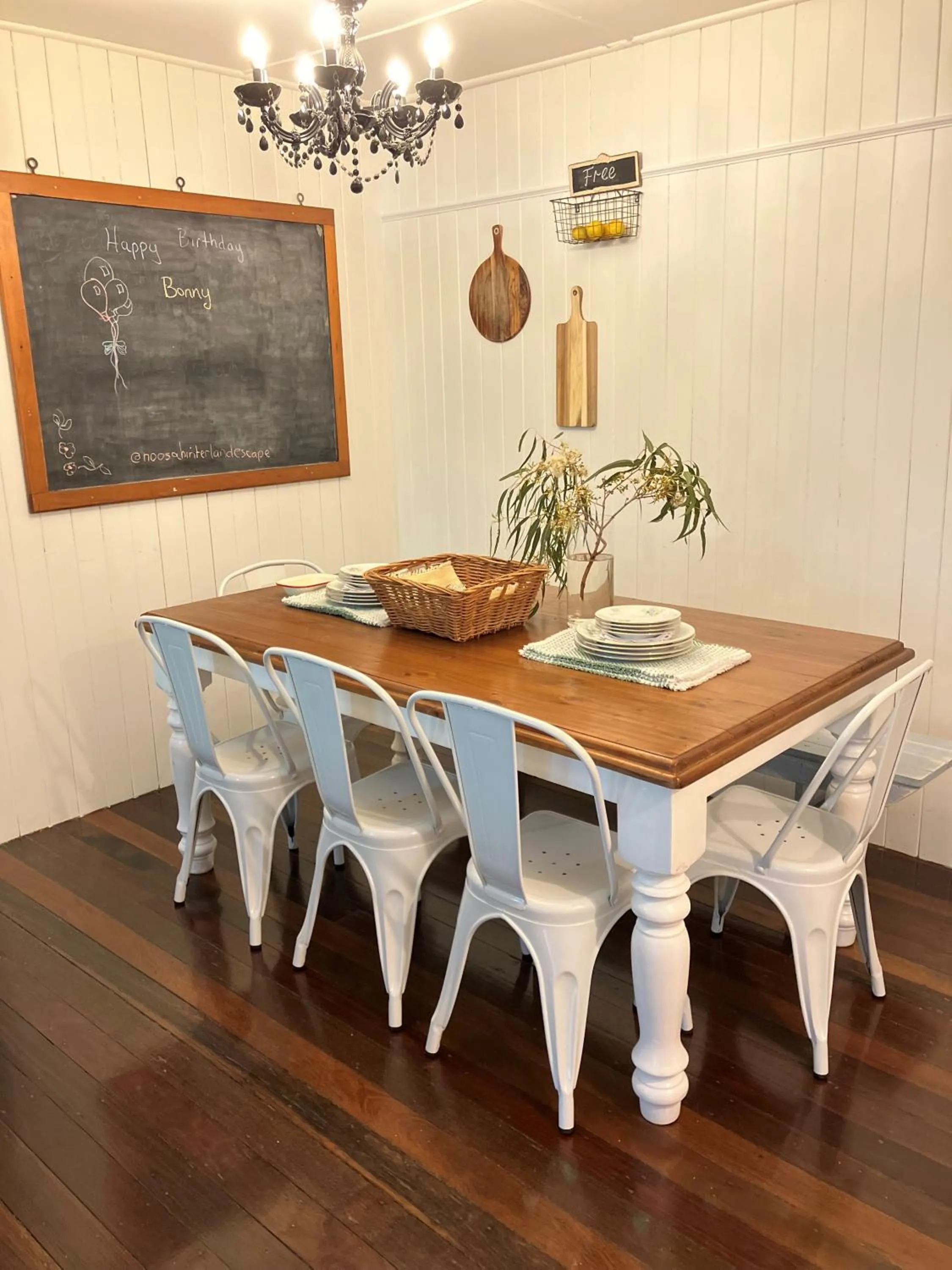 Seating area in Noosa Hinterland Escape
