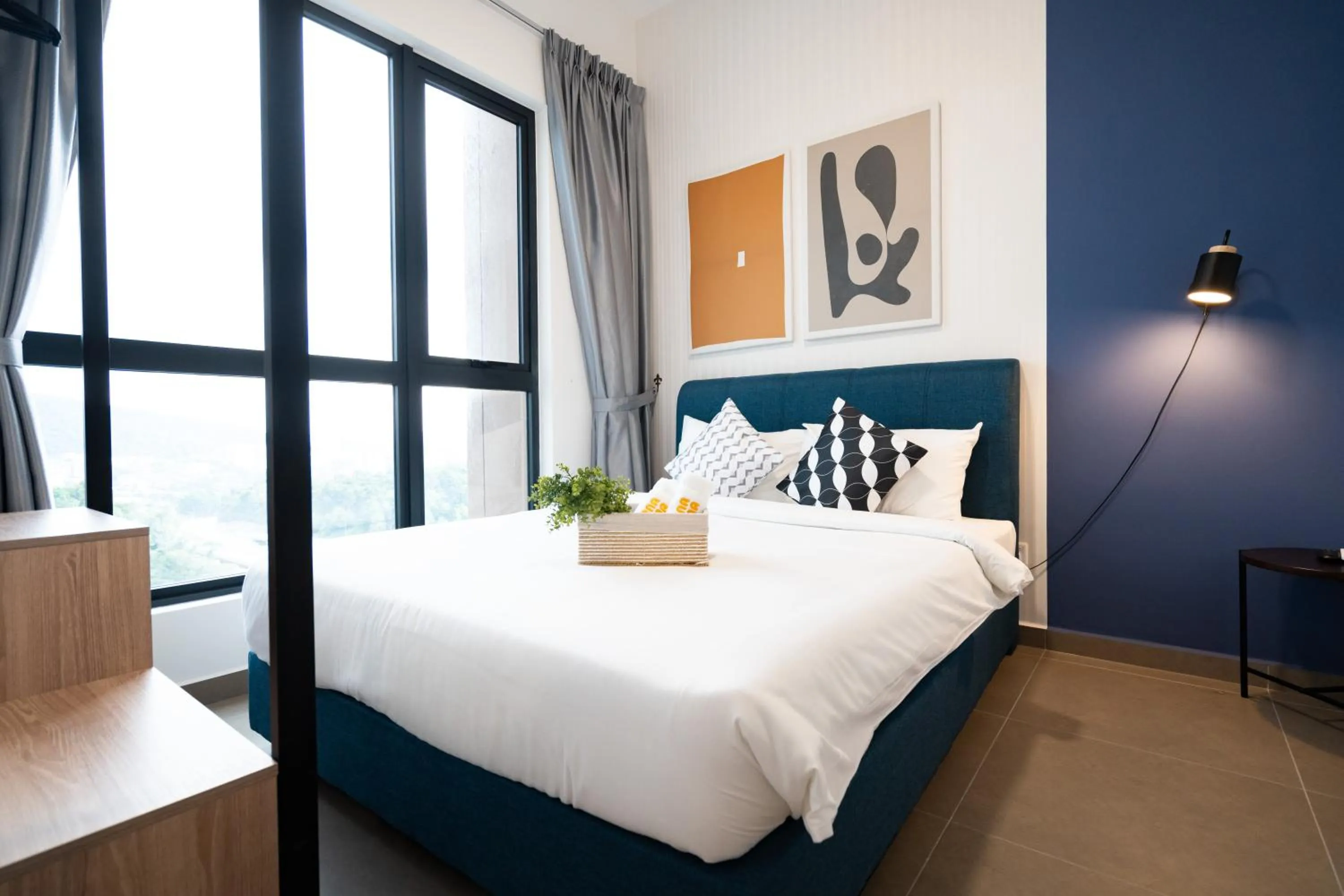 Bed in Mossaz Mana-Mana Suites Kuala Lumpur