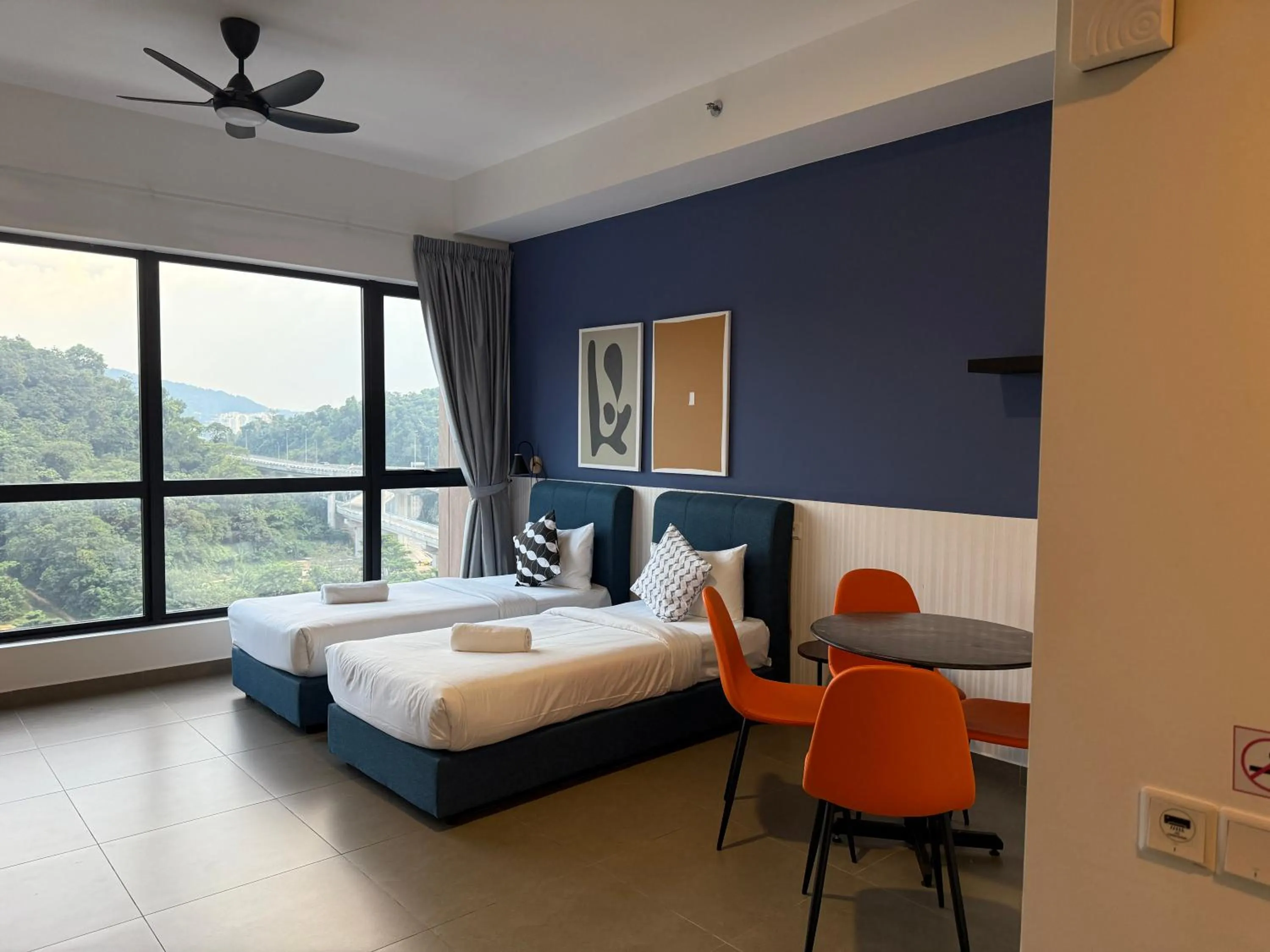 Bed in Mossaz Mana-Mana Suites Kuala Lumpur