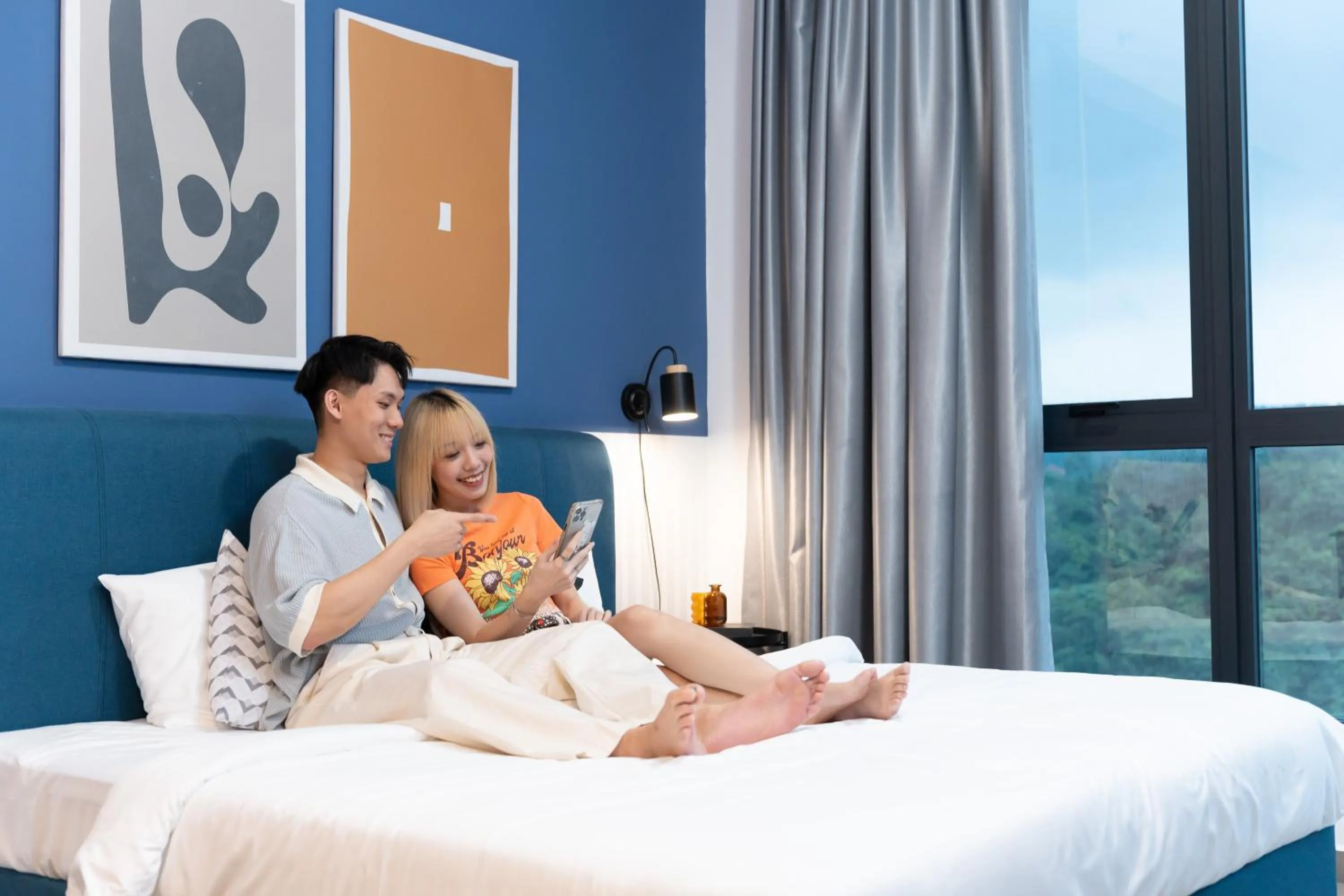 Bed in Mossaz Mana-Mana Suites Kuala Lumpur