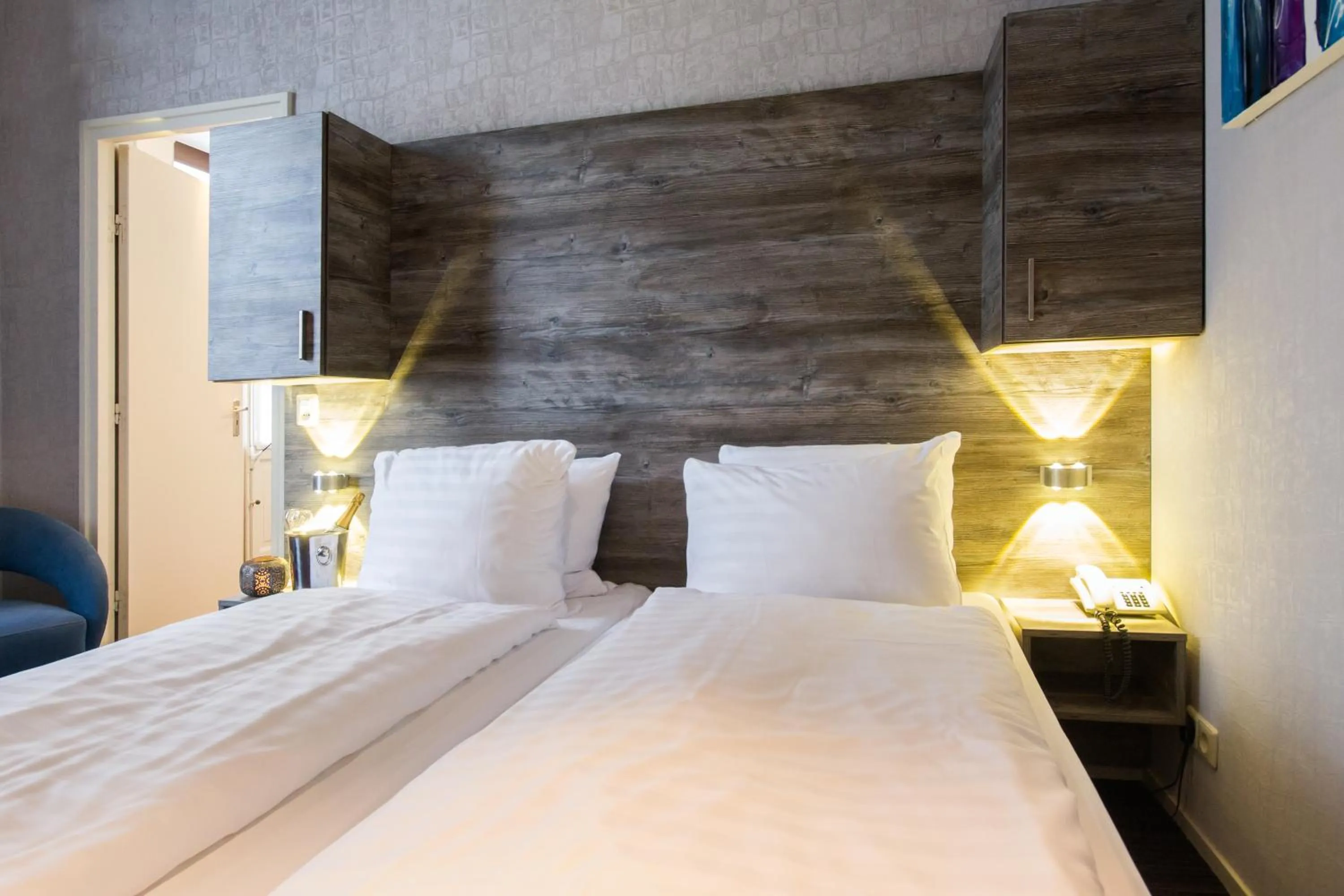 Bed in Grand Hotel Monopole