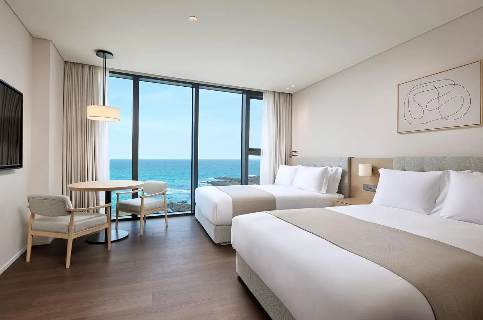 Bedroom, Bed in Shilla Stay Plus Iho Tewoo Ocean Front