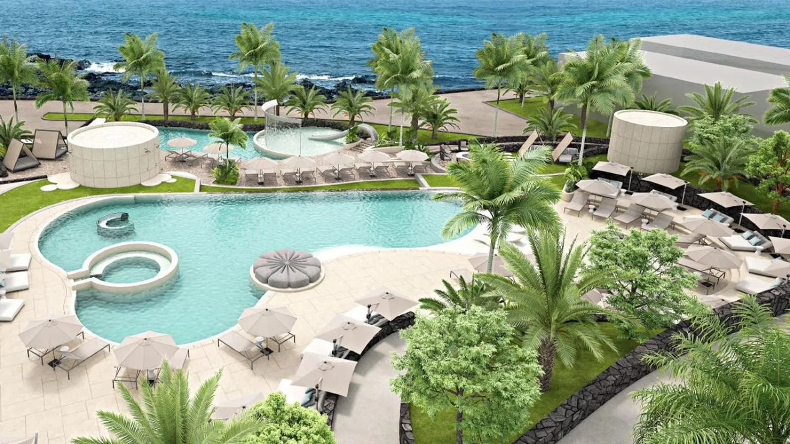 Swimming pool in Shilla Stay Plus Iho Tewoo Ocean Front