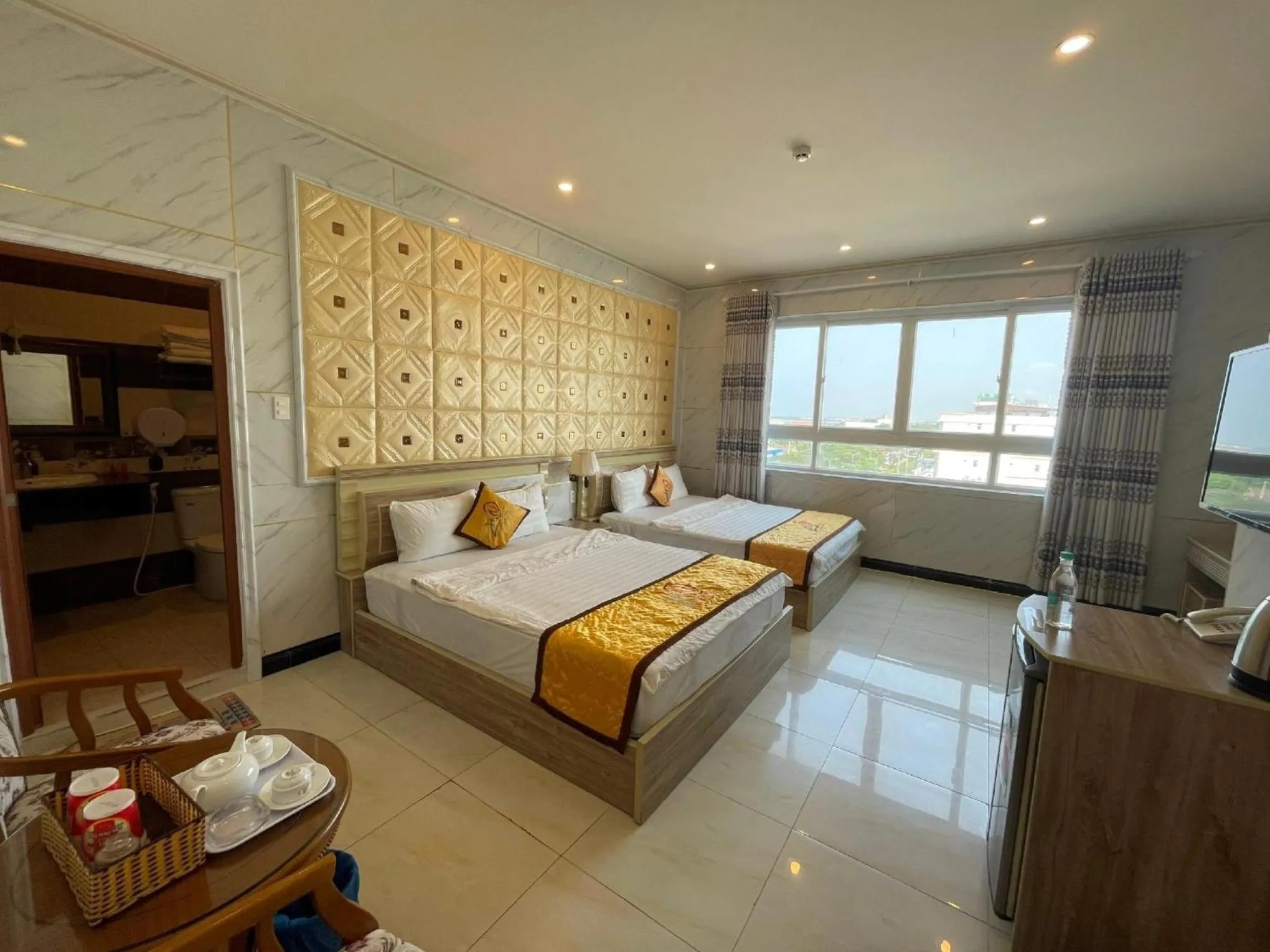 Seating area, Bed in Hồng Nhung Hotel Kiên Giang