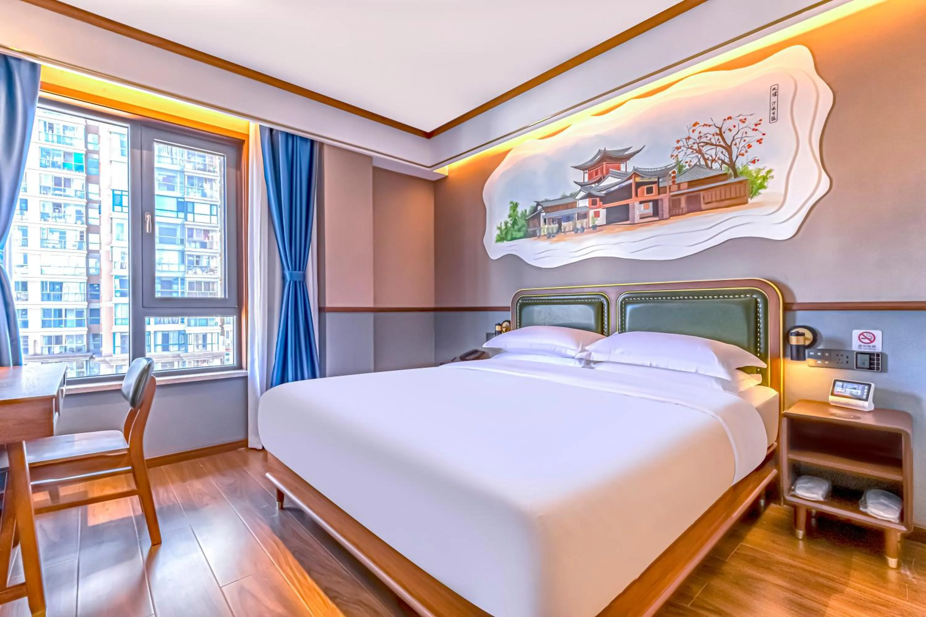 Bed in Nostalgia S Hotel Kunming Old Street