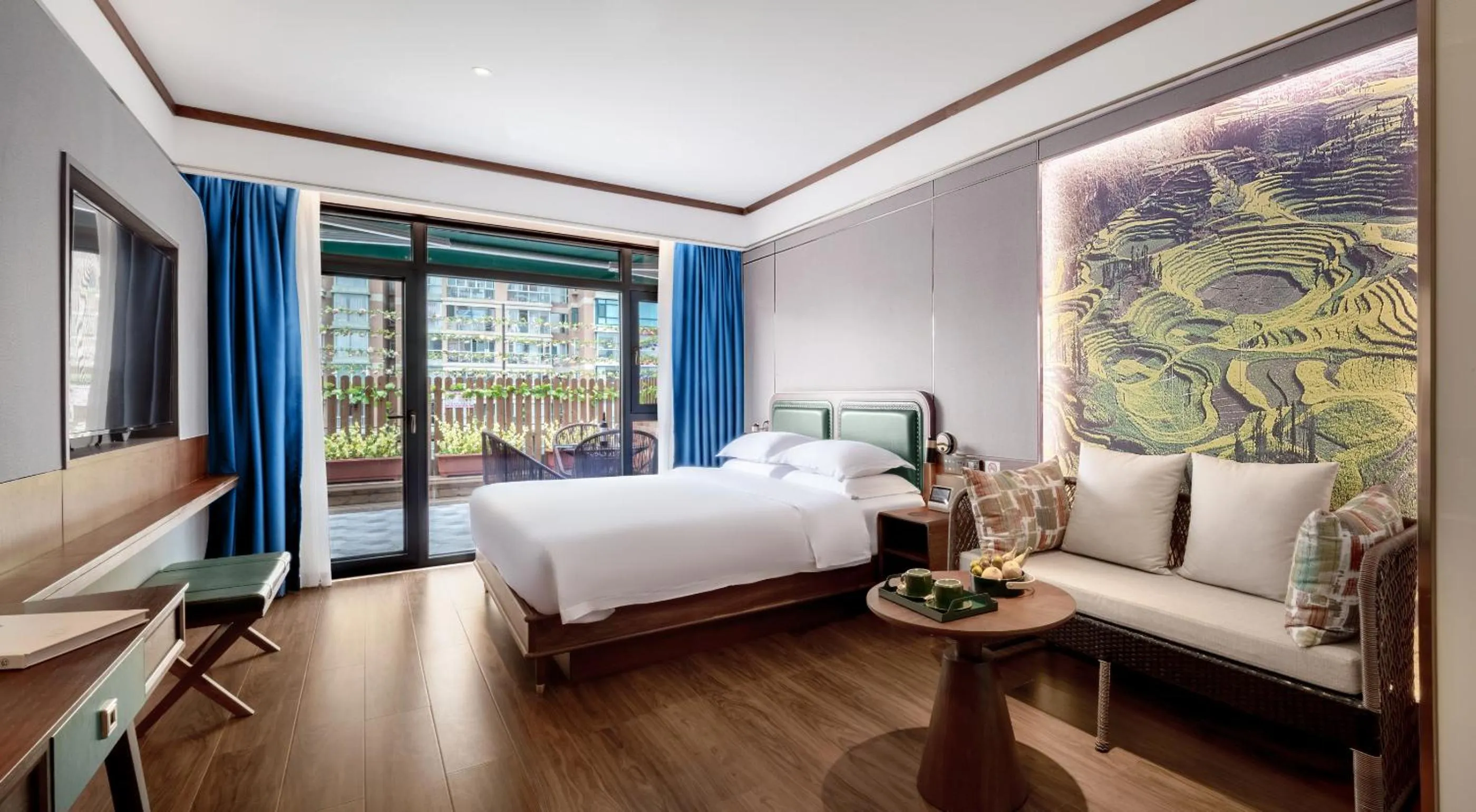 Bed in Nostalgia S Hotel Kunming Old Street