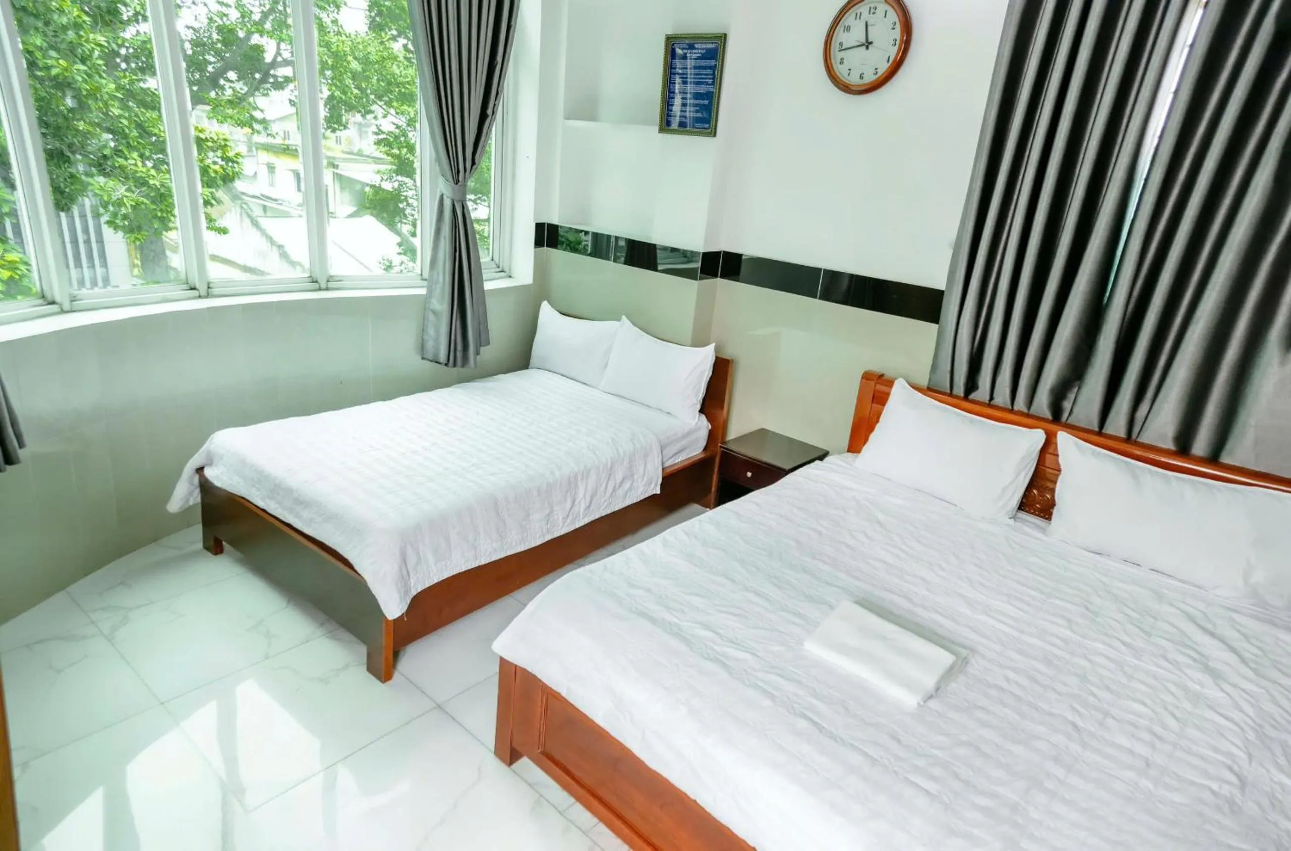 Bed in THANH NGỌC HOTEL