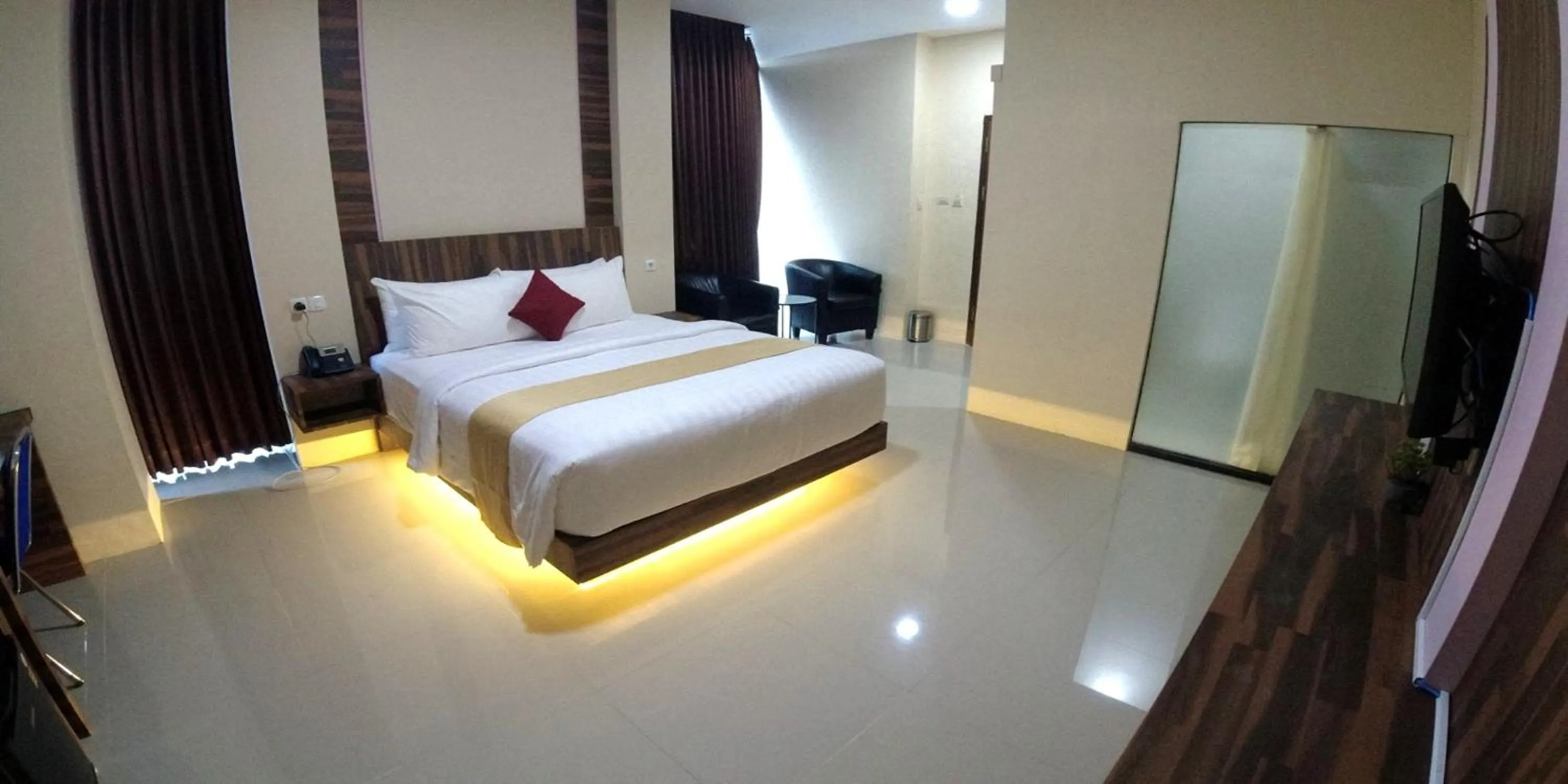 Bed in Great Cokro Edotel Lampung