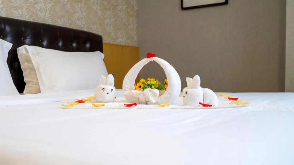 Bed in Xian Empress Hotel