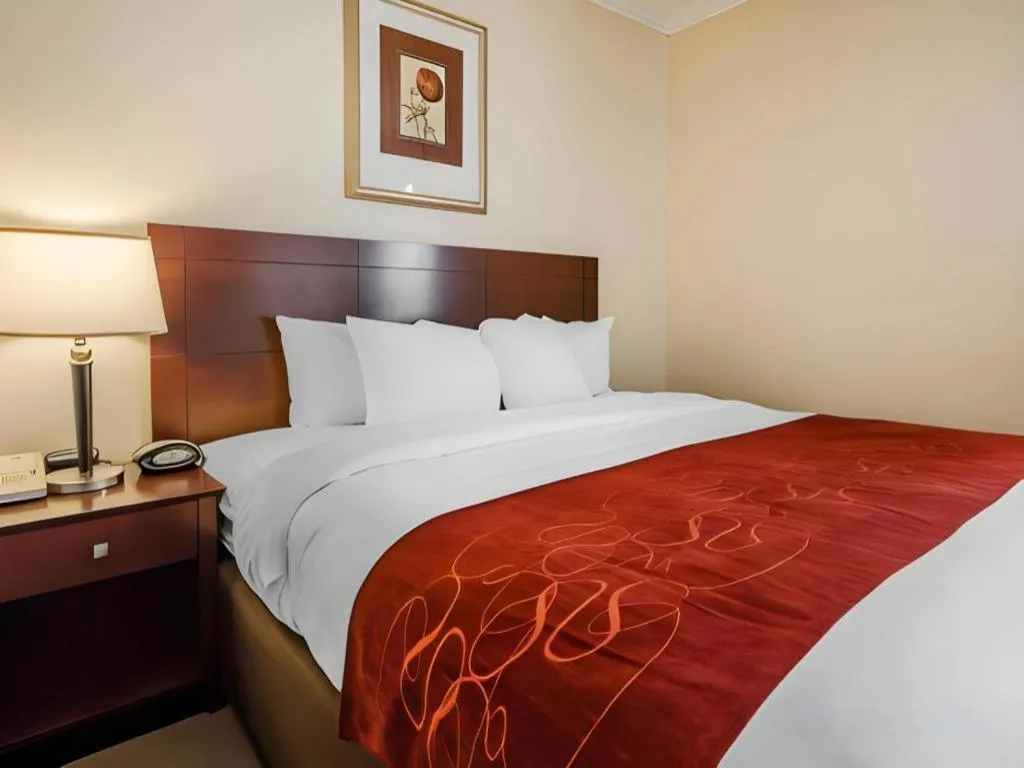 Bed in Quality Suites Jeffersonville - Louisville North
