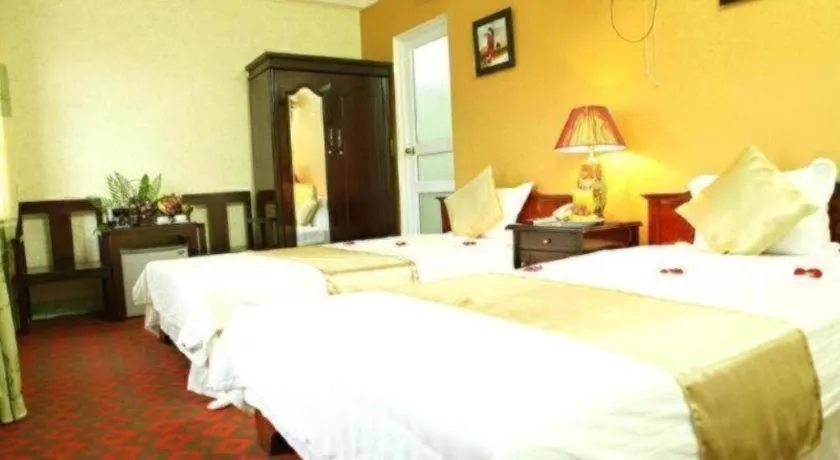 Bed in Canh Dieu Mountain Hotel