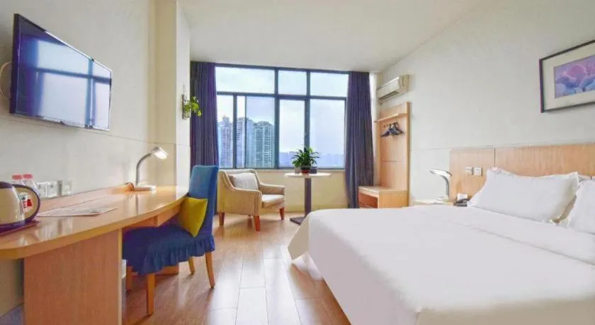 Bed in Jinjiang Inn E'ling Cultural and Creative Second Factory