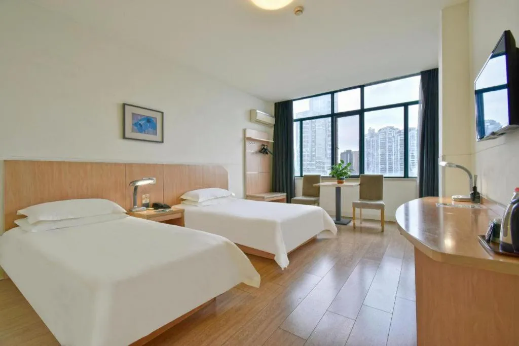 Bed in Jinjiang Inn E'ling Cultural and Creative Second Factory