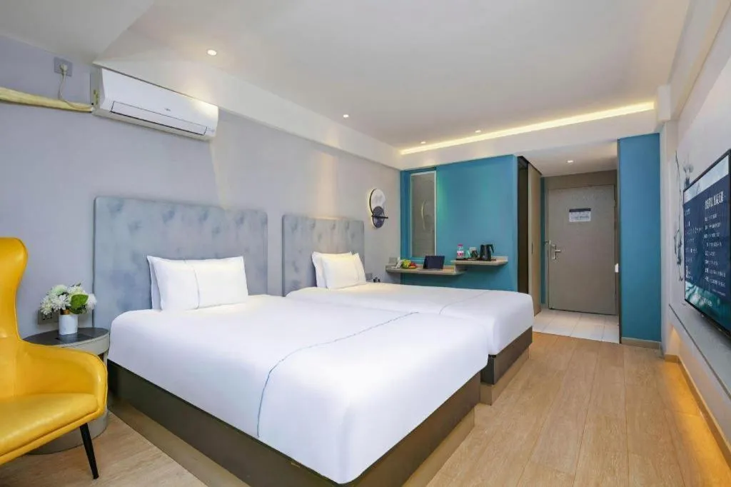 Bed in Magnotel Ningbo Tianyi Plaza Railway Station