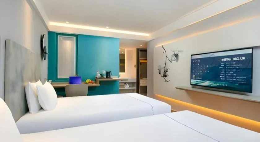 Bed in Magnotel Ningbo Tianyi Plaza Railway Station