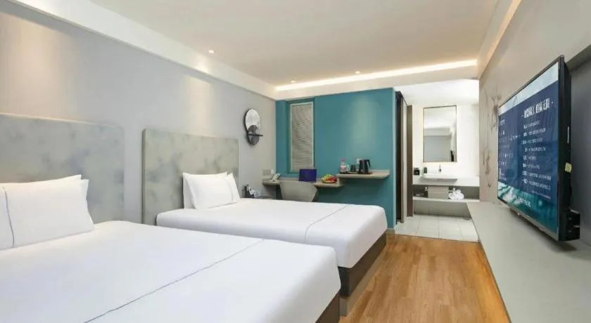 Bed in Magnotel Ningbo Tianyi Plaza Railway Station