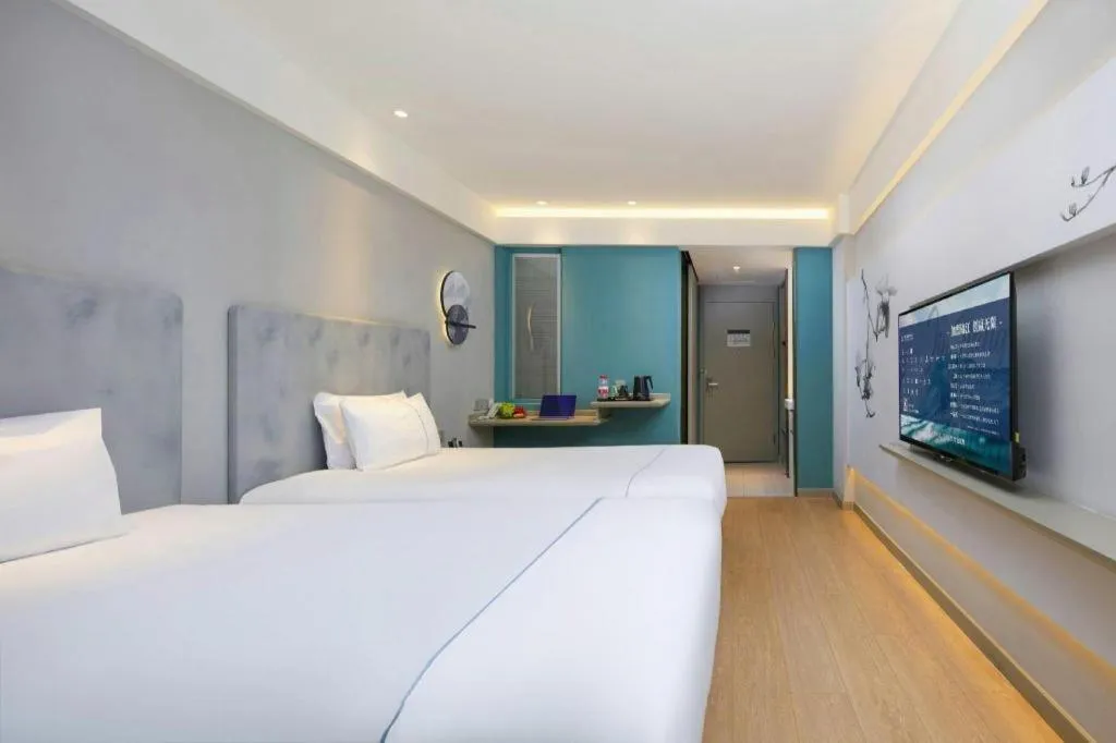 Bed in Magnotel Ningbo Tianyi Plaza Railway Station