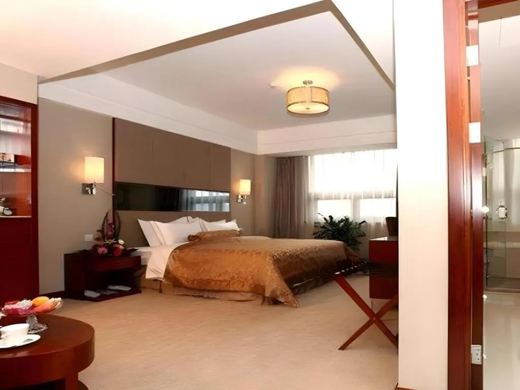 Bed in Jinan Blue Horizon Hotel Shizhong