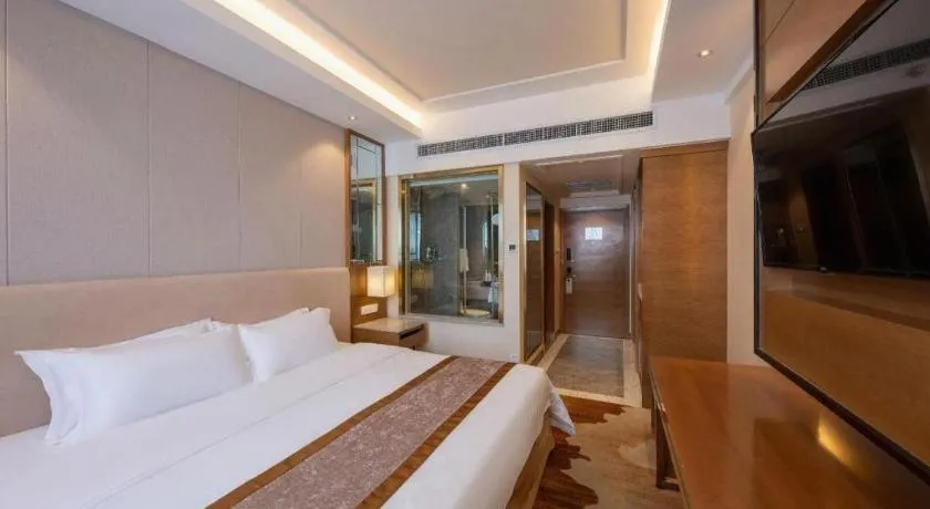 Bed in Jinan Blue Horizon Hotel Shizhong