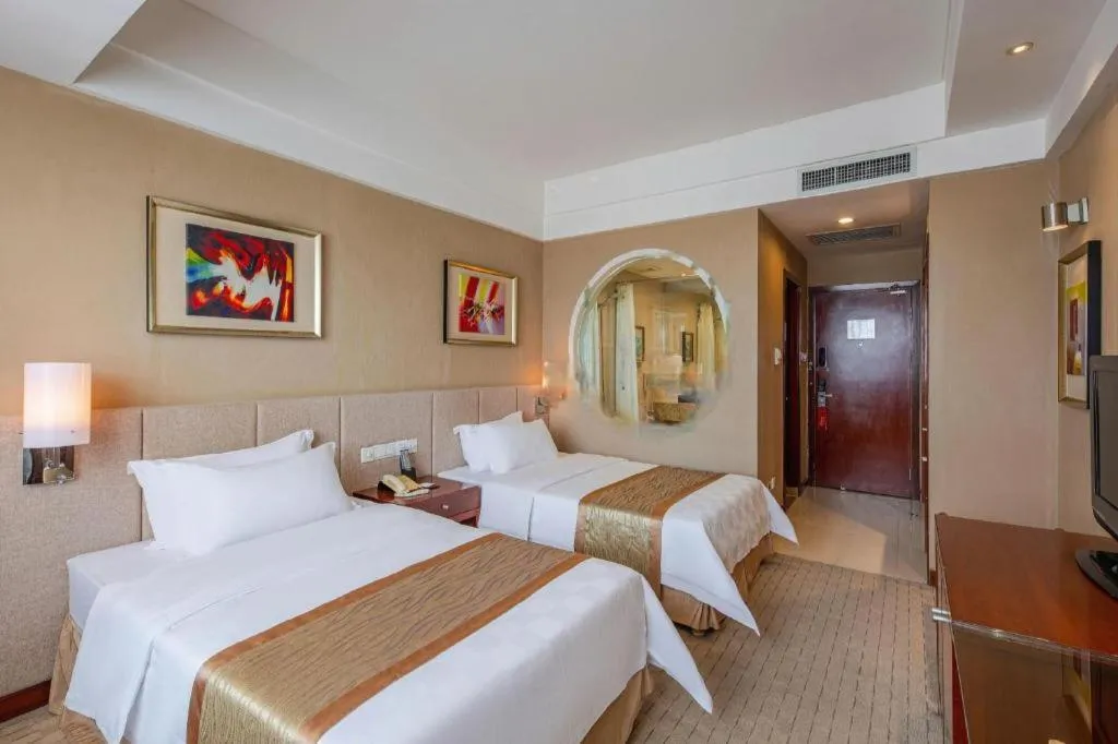 Bed in Jinan Blue Horizon Hotel Shizhong