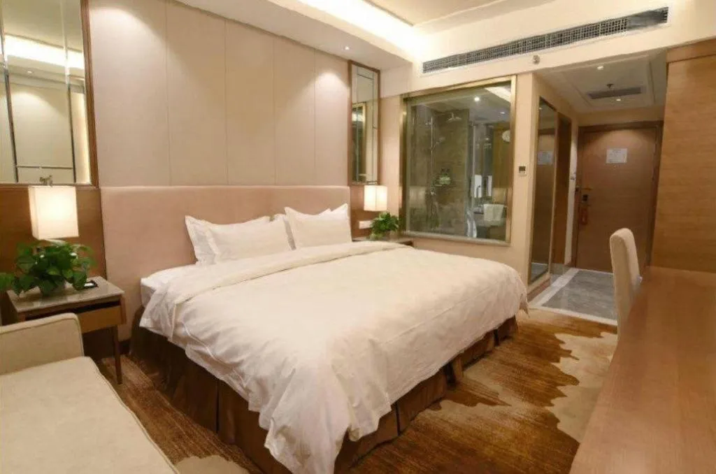 Bed in Jinan Blue Horizon Hotel Shizhong