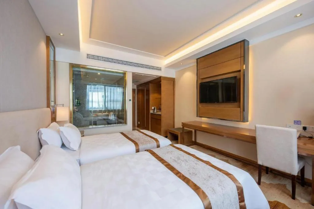 Bed in Jinan Blue Horizon Hotel Shizhong