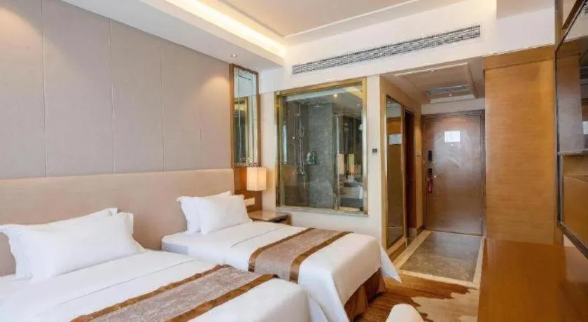 Bed in Jinan Blue Horizon Hotel Shizhong