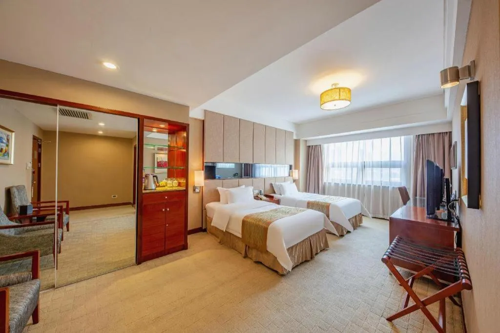 Bed in Jinan Blue Horizon Hotel Shizhong