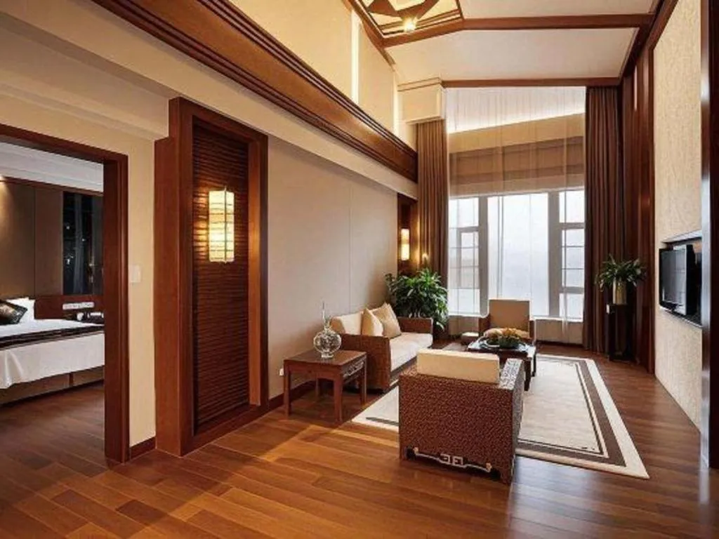 Bed in Jinggangshan ZhongTaiLai International Hotel