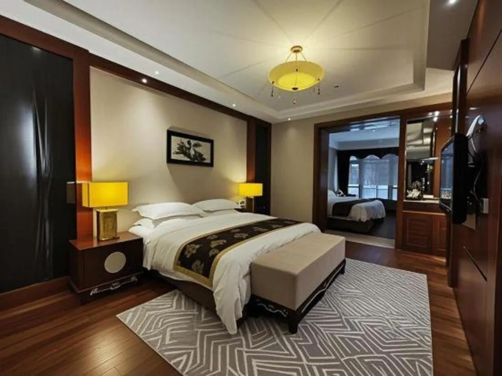 Bed in Jinggangshan ZhongTaiLai International Hotel