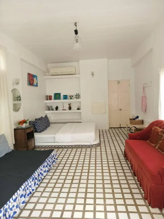 Bed in Brassiere Beach Hotel