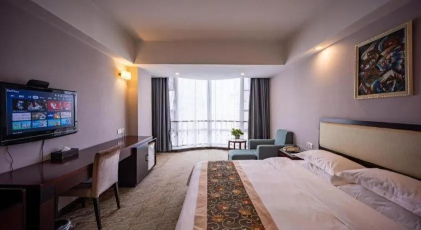 Bed in Wuhan Newport International Hotel
